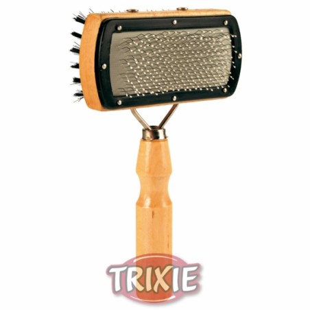 Carda Blanda Mango Madera Doble Cara 