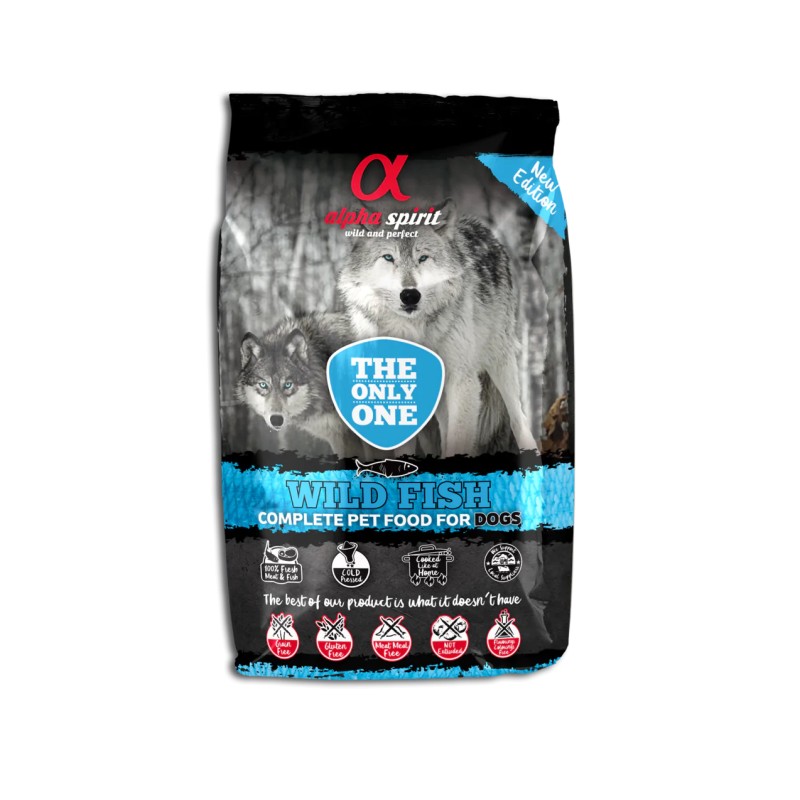 Alpha Spirit Hundefutter – 85 % Frischer Wildfisch, Getreidefrei & Für Sensible Mägen