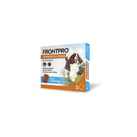 Frontpro Antiparásitos masticables de 10 a 25kgs (3 comprimidos)