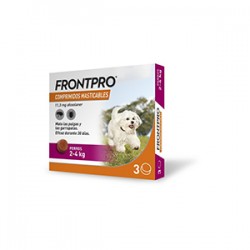 Frontpro Antiparásitos masticables de 2 a 4kgs (3 comprimidos)