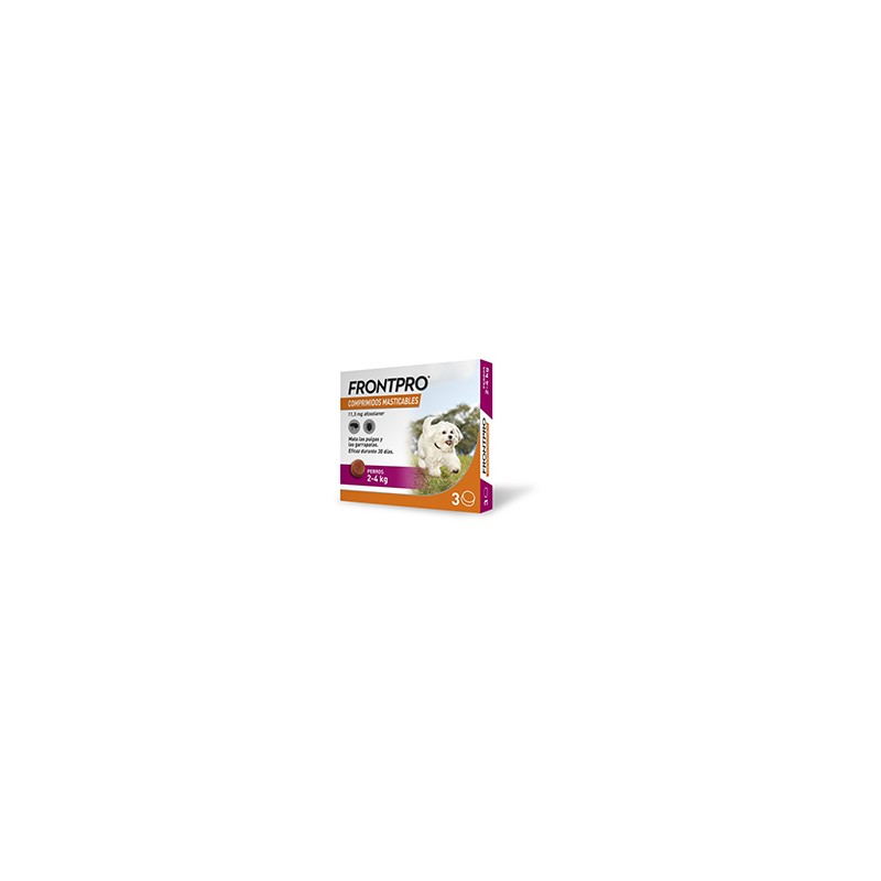 Frontpro Antiparásitos masticables de 2 a 4kgs (3 comprimidos)