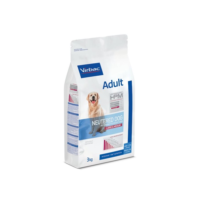 HPM ADULT NEUTERED DOG- LARGE MED 3kg