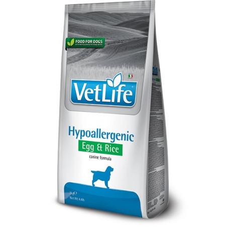 VETLIFE DOG HYPO HUEVO Y ARROZ 2KG