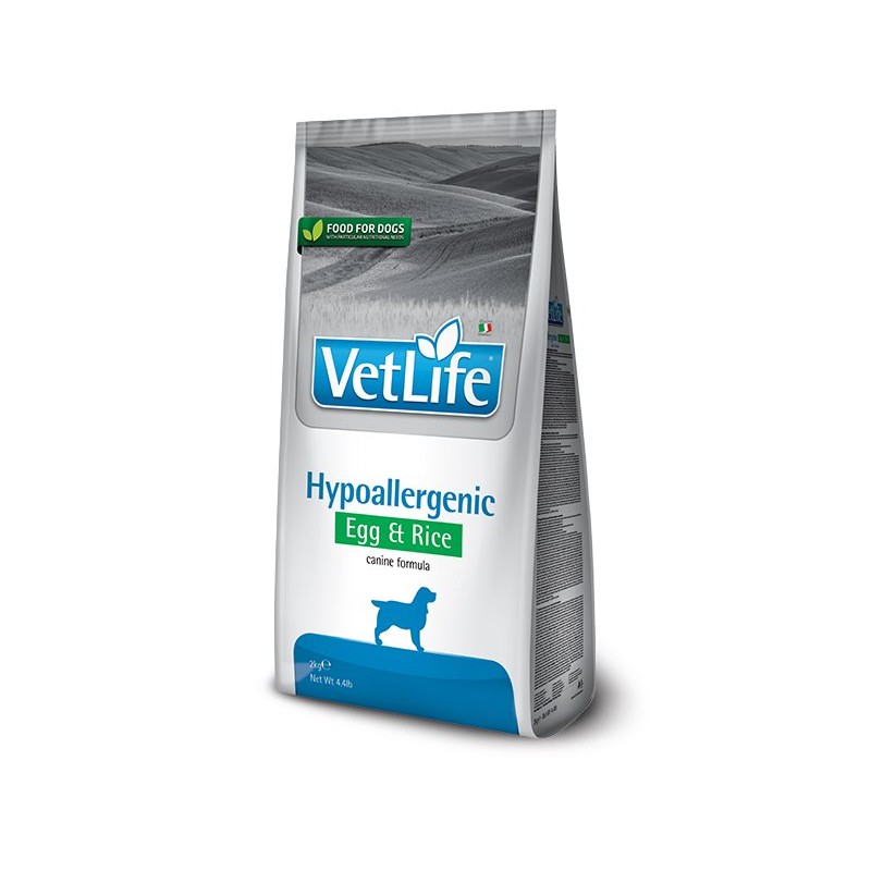 VETLIFE DOG HYPO HUEVO Y ARROZ 12KG