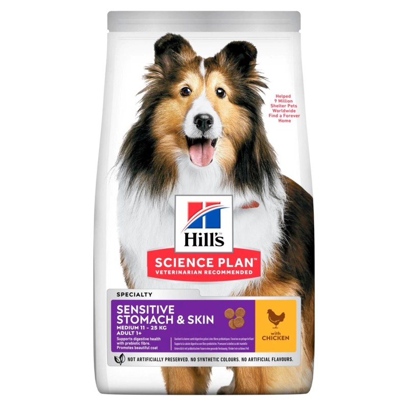HiHill's™ Science Plan™ SENSITIVE STOMACH & SKIN MEDIUM 14kgs HiHill's™ Science Plan™ SENSITIVE STOMACH & SKIN MEDIUM 14kgs