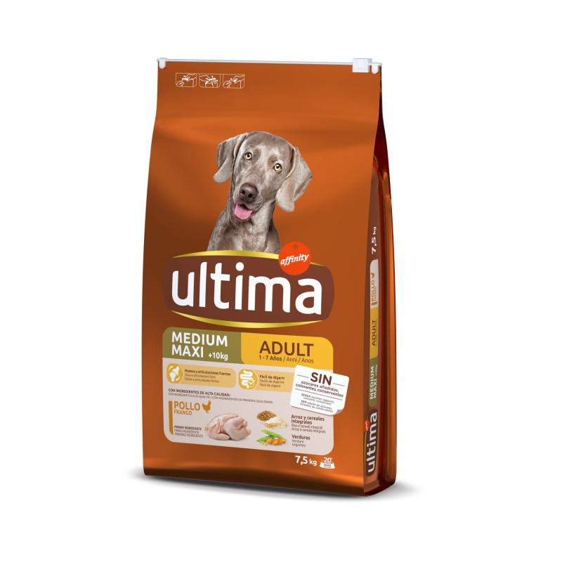 Affinity Ultima Dog Medium/Maxi Pollo y Arroz Affinity Ultima Dog Medium/Maxi Pollo y Arroz