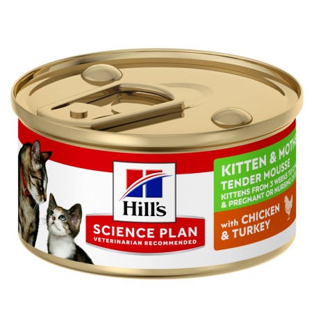 Hills SP Feline Kitten 1st Nutrition con Pollo y Pavo Mousse (lata) 85grs