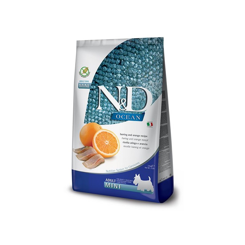N&D OCEAN DOG MINI ARENQUE,NARANJA 7KG N&D OCEAN DOG MINI ARENQUE,NARANJA 7KG
