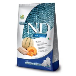 N&D OCEAN PUPPY MED/MAX BACALAO,CALABAZA 12KG