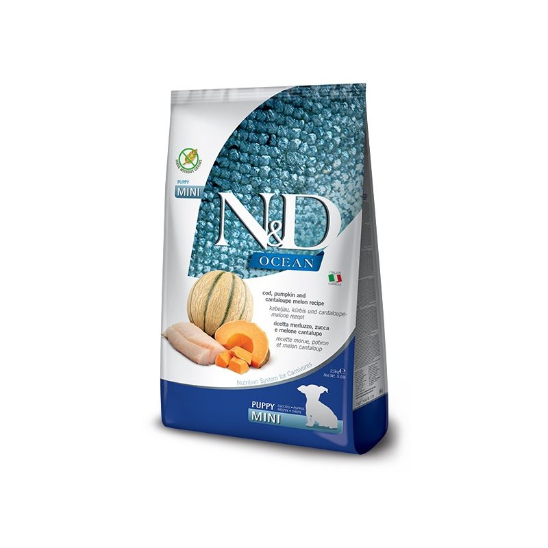 N&D OCEAN PUPPY MINI BACALAO,CALABAZA 2,5KG N&D OCEAN PUPPY MINI BACALAO,CALABAZA 2,5KG