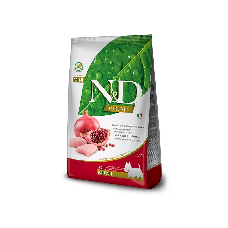N&D PRIME DOG MINI POLLO,GRANADA 2,5KG N&D PRIME DOG MINI POLLO,GRANADA 2,5KG
