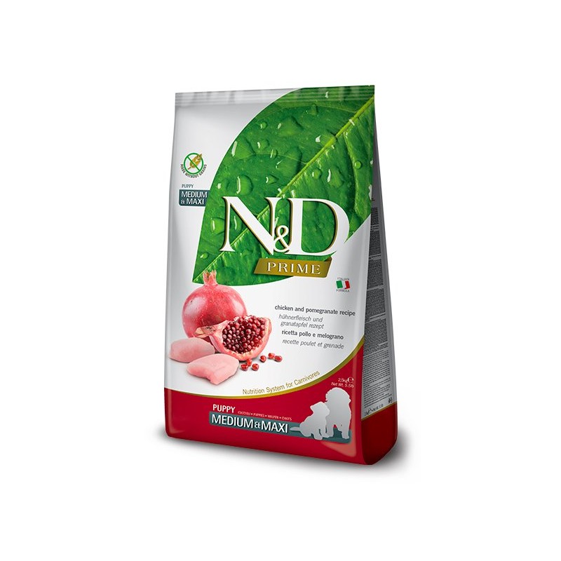 N&D PRIME PUPPY MEDIUM/MAXI POLLO 12KG