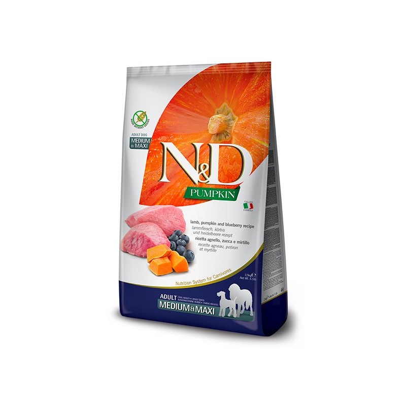 N&D PUMPKIN DOG MED/MAXI CORDERO 12KG N&D PUMPKIN DOG MED/MAXI CORDERO 12KG