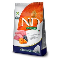 N&D PUMPKIN PUPPY MED/MAXI CORDERO 12KG