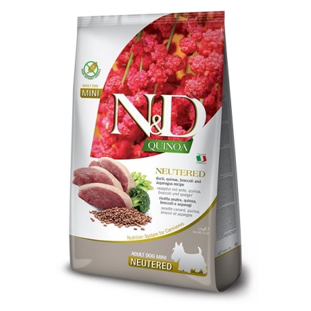 N&D QUINOA DOG MINI NEUTERED PATO 2,5KG