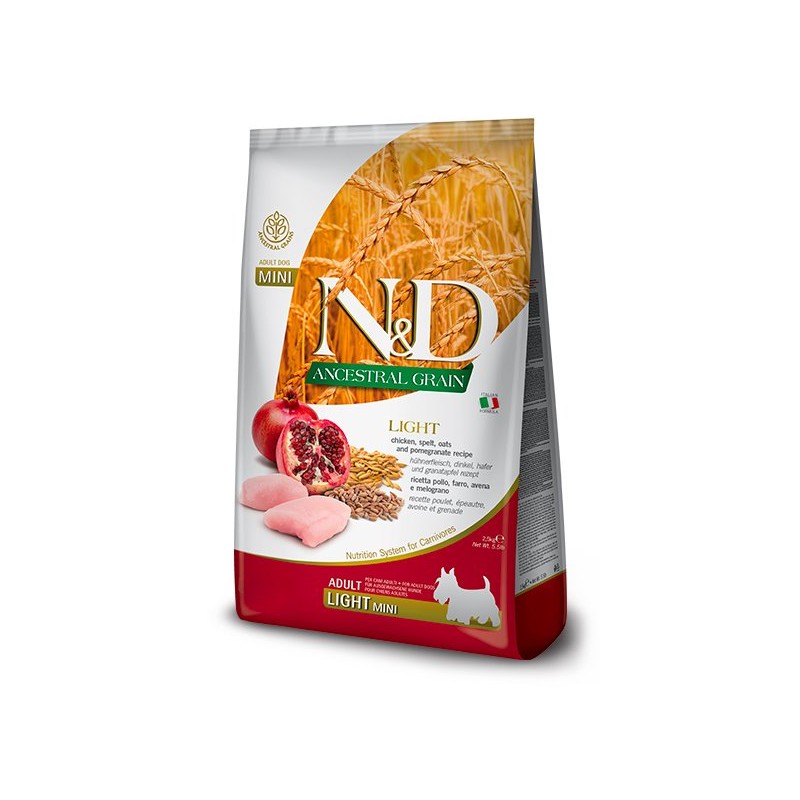 N&D ANCESTRAL DOG MINI LIGHT POLLO 2,5KG N&D ANCESTRAL DOG MINI LIGHT POLLO 2,5KG