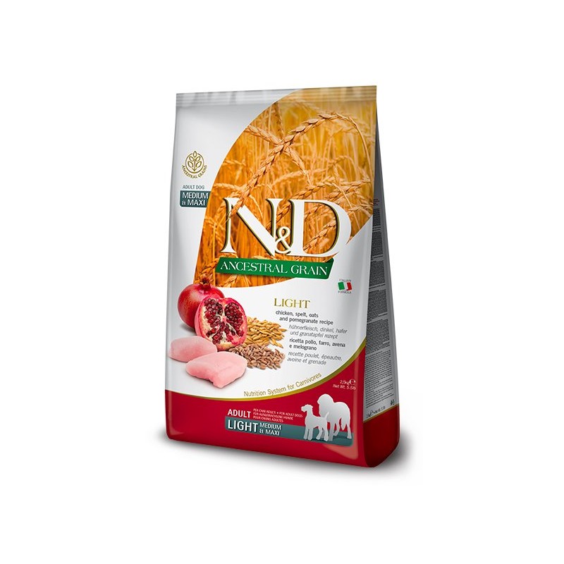 N&D ANCESTRAL DOG MED/MAX LIGHT 12KG N&D ANCESTRAL DOG MED/MAX LIGHT 12KG