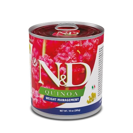 N&D QUINOA DOG WEIGHT MANAGEMENT 6 LATAS X285G