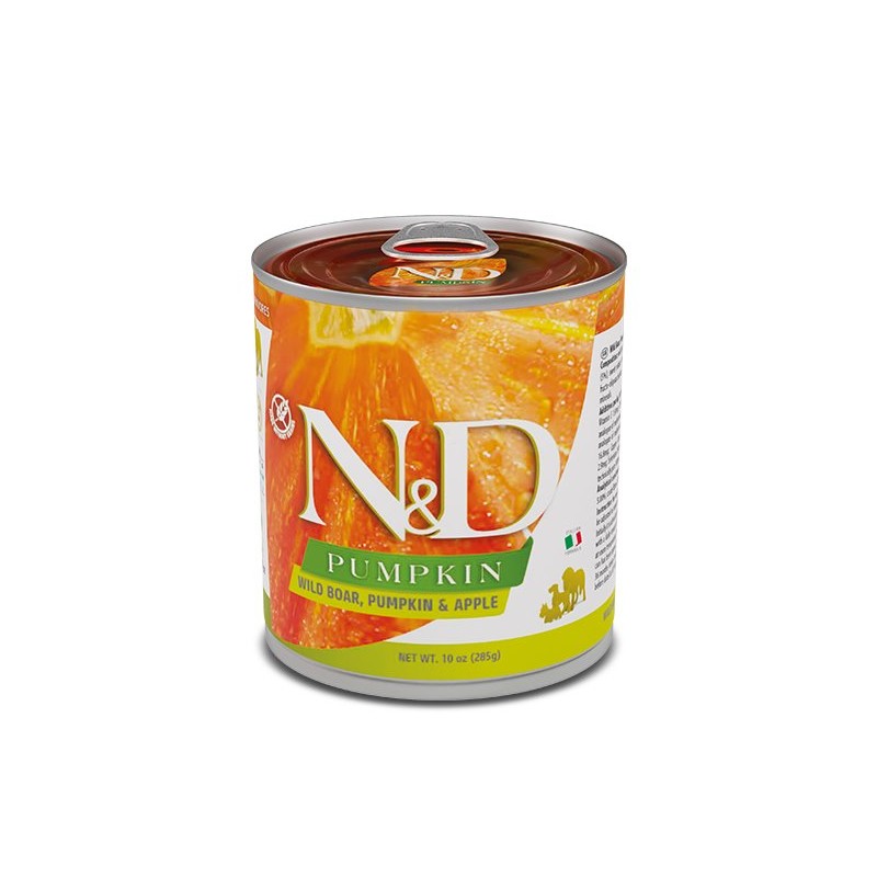 N&D PUMPKIN DOG JABALI,MANZANA 6 LATAS DE 285G N&D PUMPKIN DOG JABALI,MANZANA 6 LATAS DE 285G