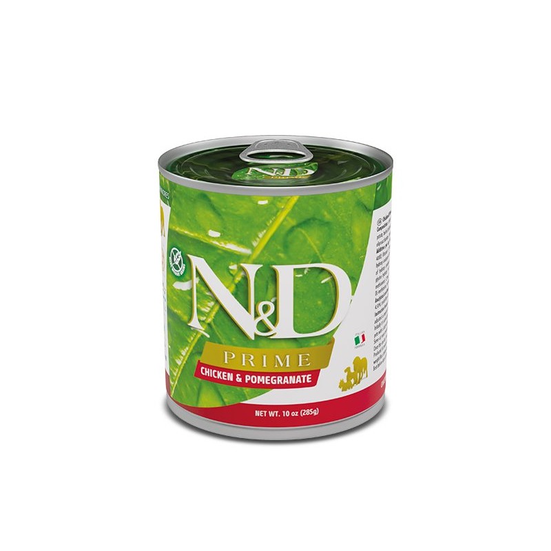 N&D PRIME DOG POLLO,GRANADA 6 LATAS DE 285G