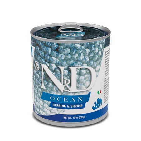 N&D OCEAN DOG ARENQUE,CAMARON 6 LATAS DE 285G