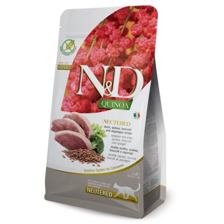 N&D QUINOA CAT NEUTERED PATO 1,5KG