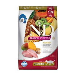 N&D TROPICAL CAT NEUTERED POLLO 4+1KG