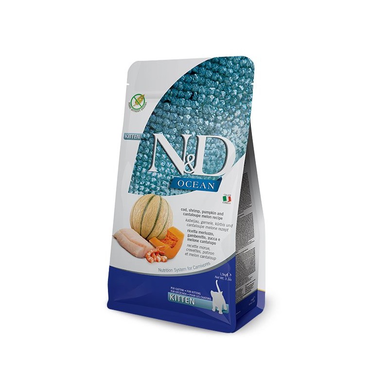 N&D OCEAN KITTEN BACALAO,CALABAZA 1,5KG N&D OCEAN KITTEN BACALAO,CALABAZA 1,5KG