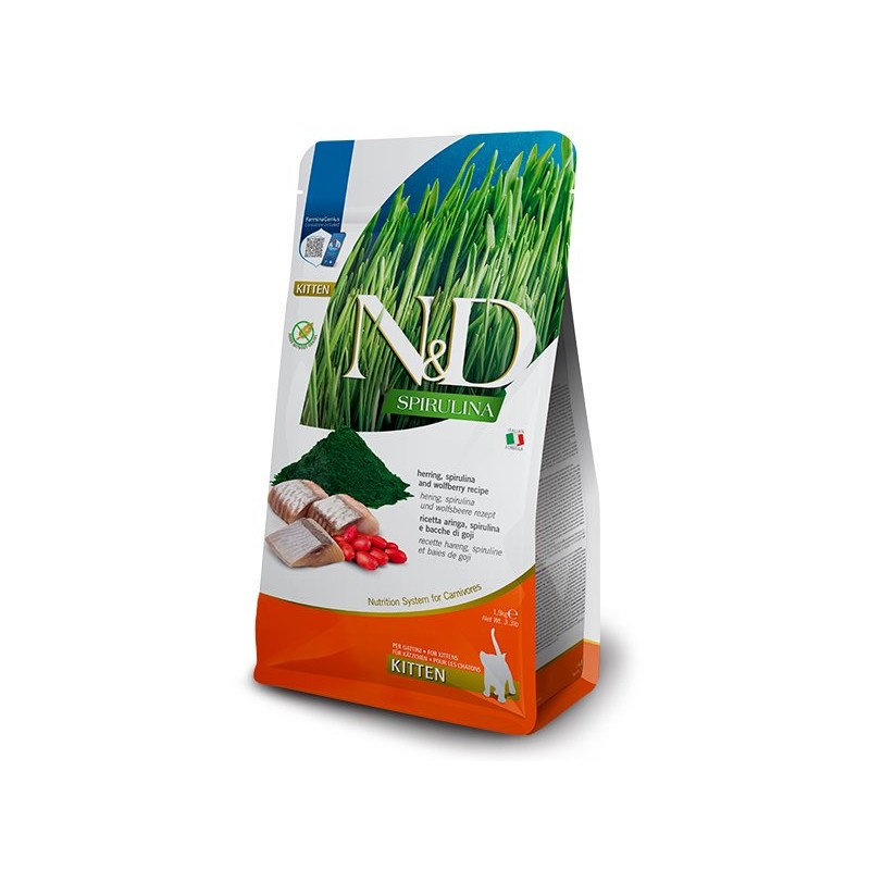N&D SPIRULINA KITTEN ARENQUE 1,5KG N&D SPIRULINA KITTEN ARENQUE 1,5KG