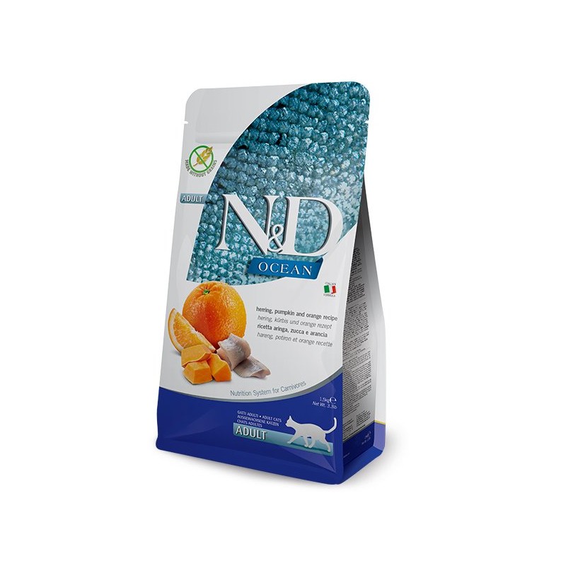 N&D OCEAN CAT ARENQUE,CALABAZA 1,5KG N&D OCEAN CAT ARENQUE,CALABAZA 1,5KG