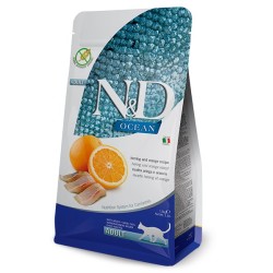 N&D OCEAN CAT ARENQUE,NARANJA 5KG