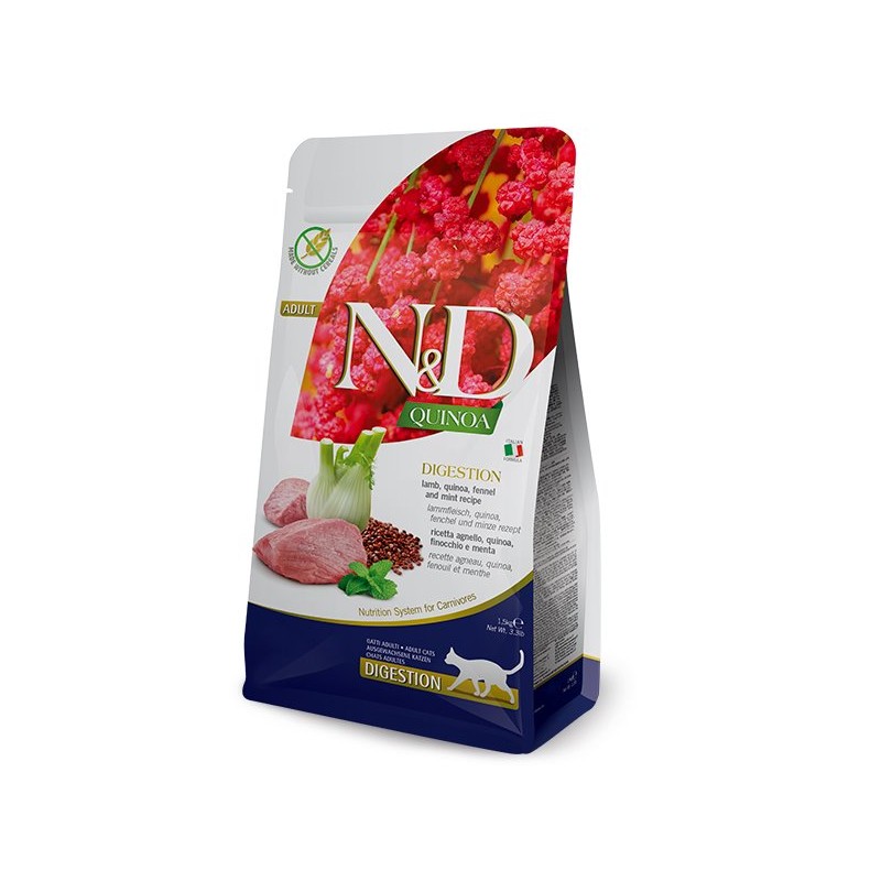 N&D QUINOA CAT DIGESTION CORDERO 1,5KG N&D QUINOA CAT DIGESTION CORDERO 1,5KG