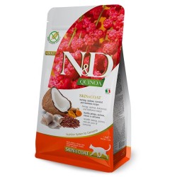 N&D QUINOA CAT SKIN COAT ARENQUE 5KG