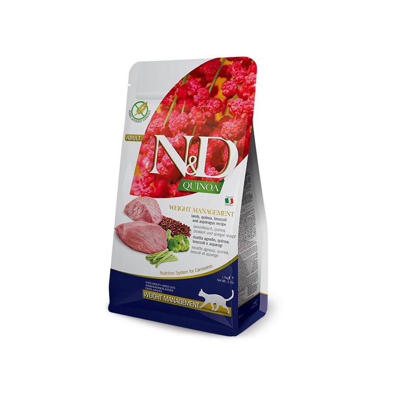 N&D QUINOA CAT WEIGHT MANAGEMENT 1,5KG N&D QUINOA CAT WEIGHT MANAGEMENT 1,5KG