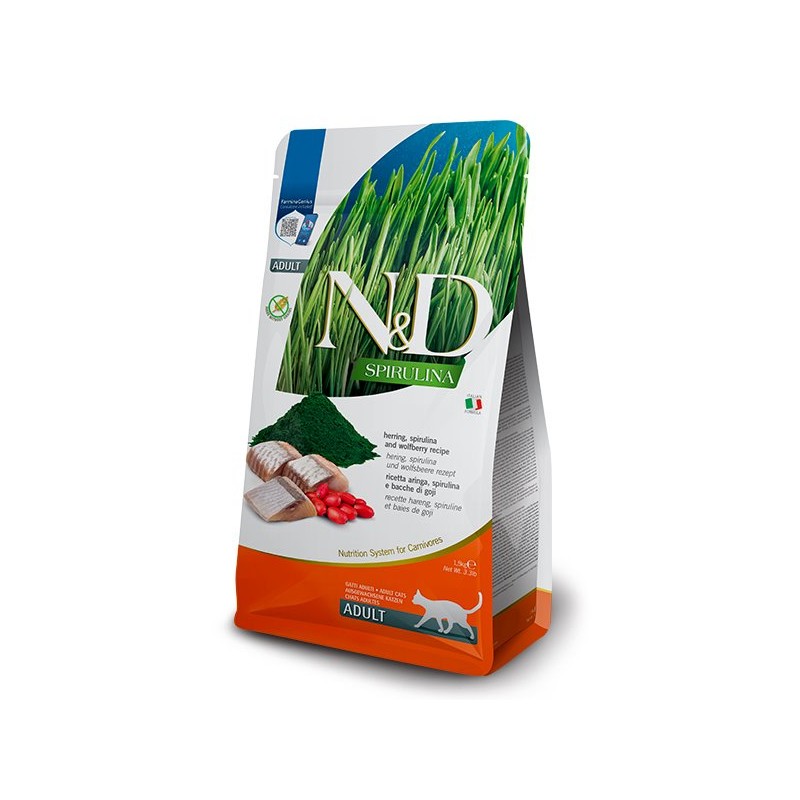 N&D SPIRULINA CAT ARENQUE 1,5KG N&D SPIRULINA CAT ARENQUE 1,5KG