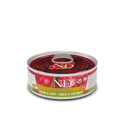 N&D QUINOA CAT SKIN COAT PATO 24X80G
