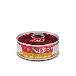 N&D QUINOA CAT ARENQUE,COCO 12X80G