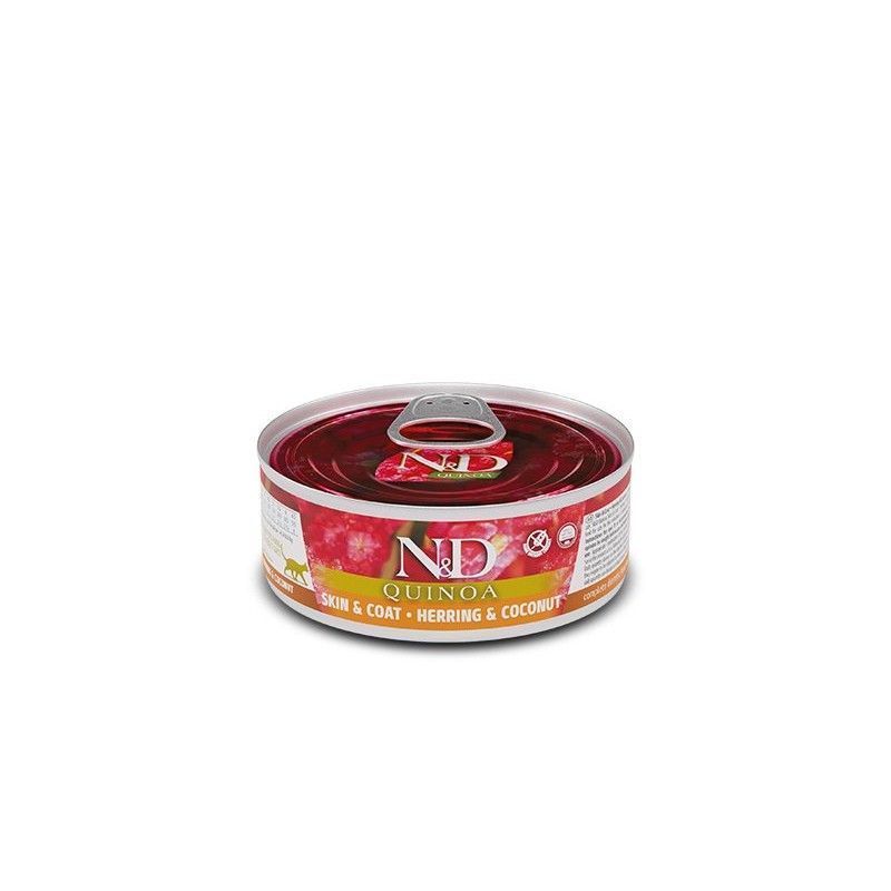 N&D QUINOA CAT ARENQUE,COCO 12X80G N&D QUINOA CAT ARENQUE,COCO 12X80G