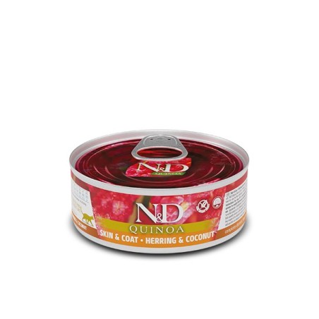 N&D QUINOA CAT ARENQUE,COCO 12X80G