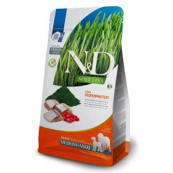 N&D SPIRULINA DOG MEDIUM/MAXI ARENQUE 2KG