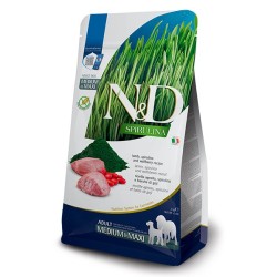N&D SPIRULINA DOG MEDIUM/MAXI CORDERO 7KG