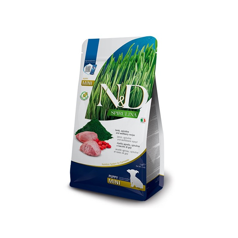N&D SPIRULINA PUPPY MINI CORDERO 2KG N&D SPIRULINA PUPPY MINI CORDERO 2KG