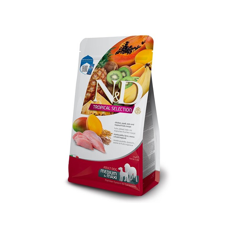 N&D TROPICAL DOG MED/MAX POLLO 2KG N&D TROPICAL DOG MED/MAX POLLO 2KG