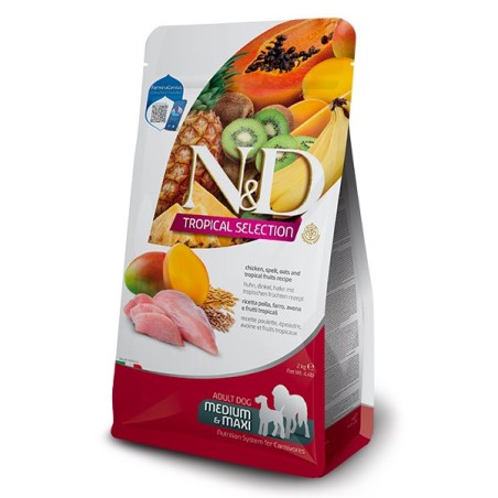 N&D TROPICAL DOG MED/MAX POLLO 2KG