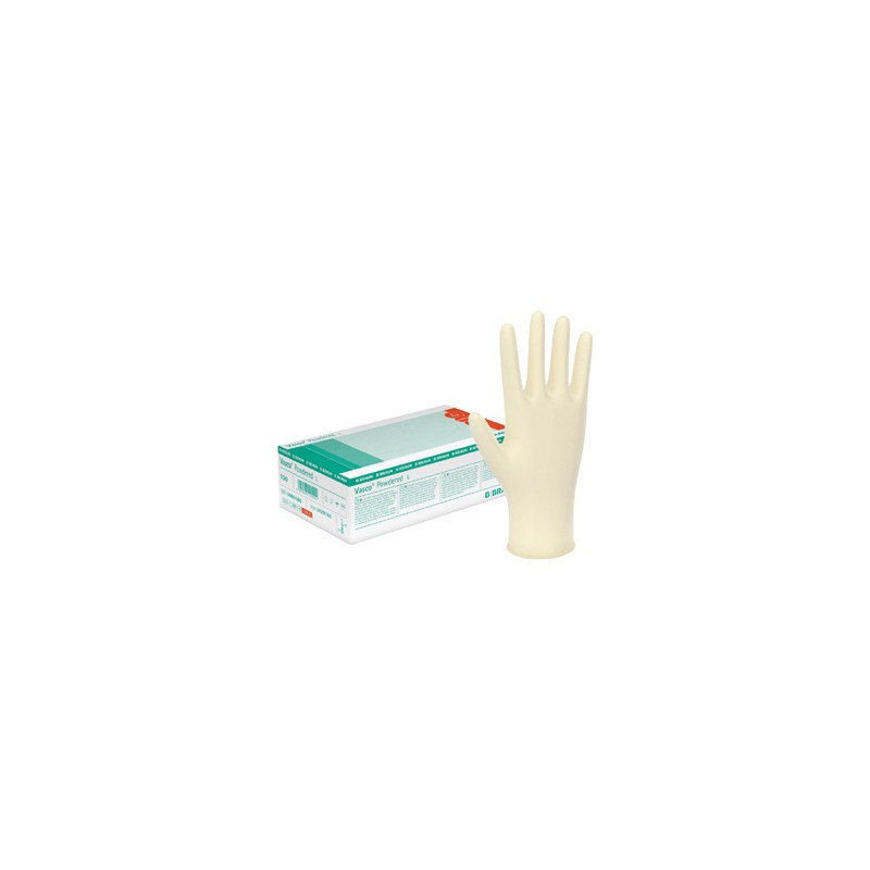 GUANTES VASCO LATEX-NO ESTERIL CON POLVO S 100u