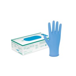 GUANTES VASCO NITRIL SKY-BLUE L 200un