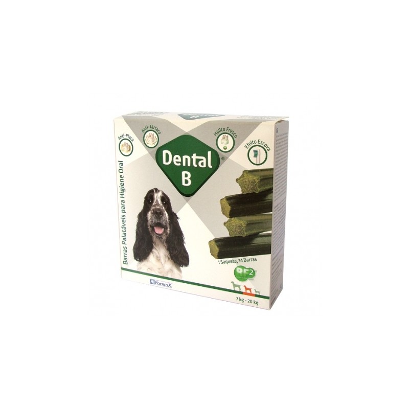 DENTAL-B P/PERRO M 7-20kg 14 barritas