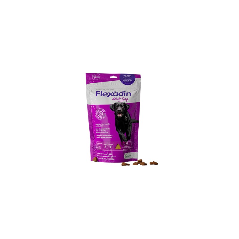 FLEXADIN SOFT CHEWS- ADULT PERRO 60cp FLEXADIN SOFT CHEWS- ADULT PERRO 60cp
