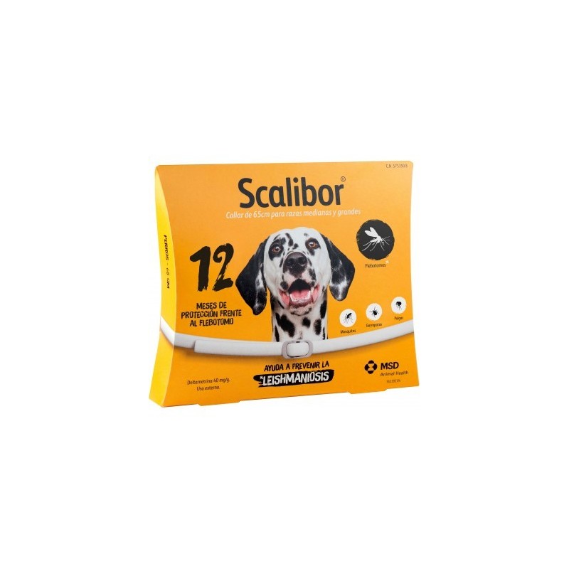SCALIBOR 1 g COLLAR PARA PERROS DE RAZAS MEDIANAS Y GRANDES