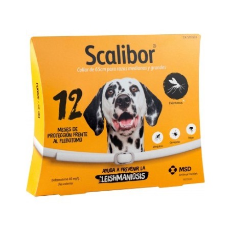 SCALIBOR 1 g COLLAR PARA PERROS DE RAZAS MEDIANAS Y GRANDES